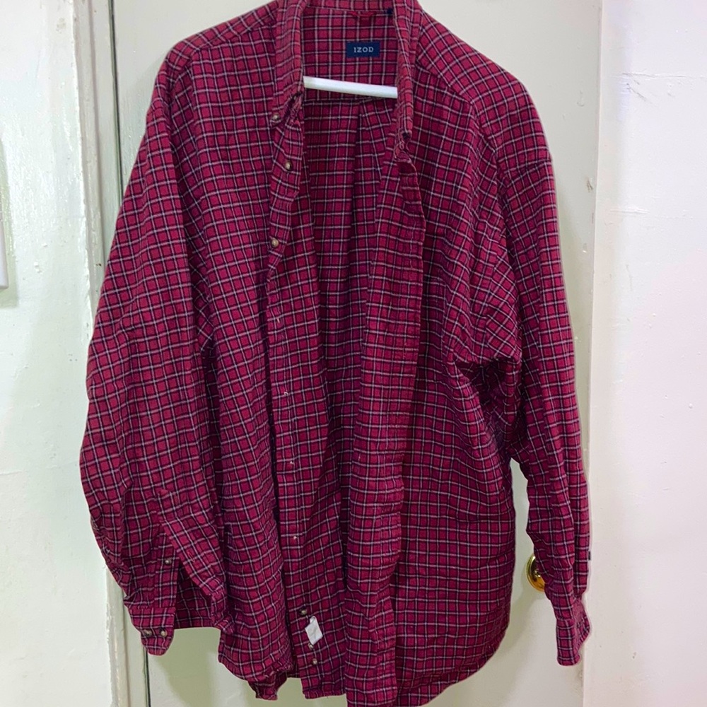 IZOD Flannel Button Down Shirt